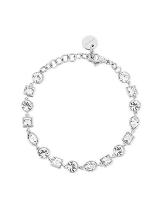 Brosway Bracciale di lusso in acciaio con cristalli trasparenti Symphonia BYM168 donna