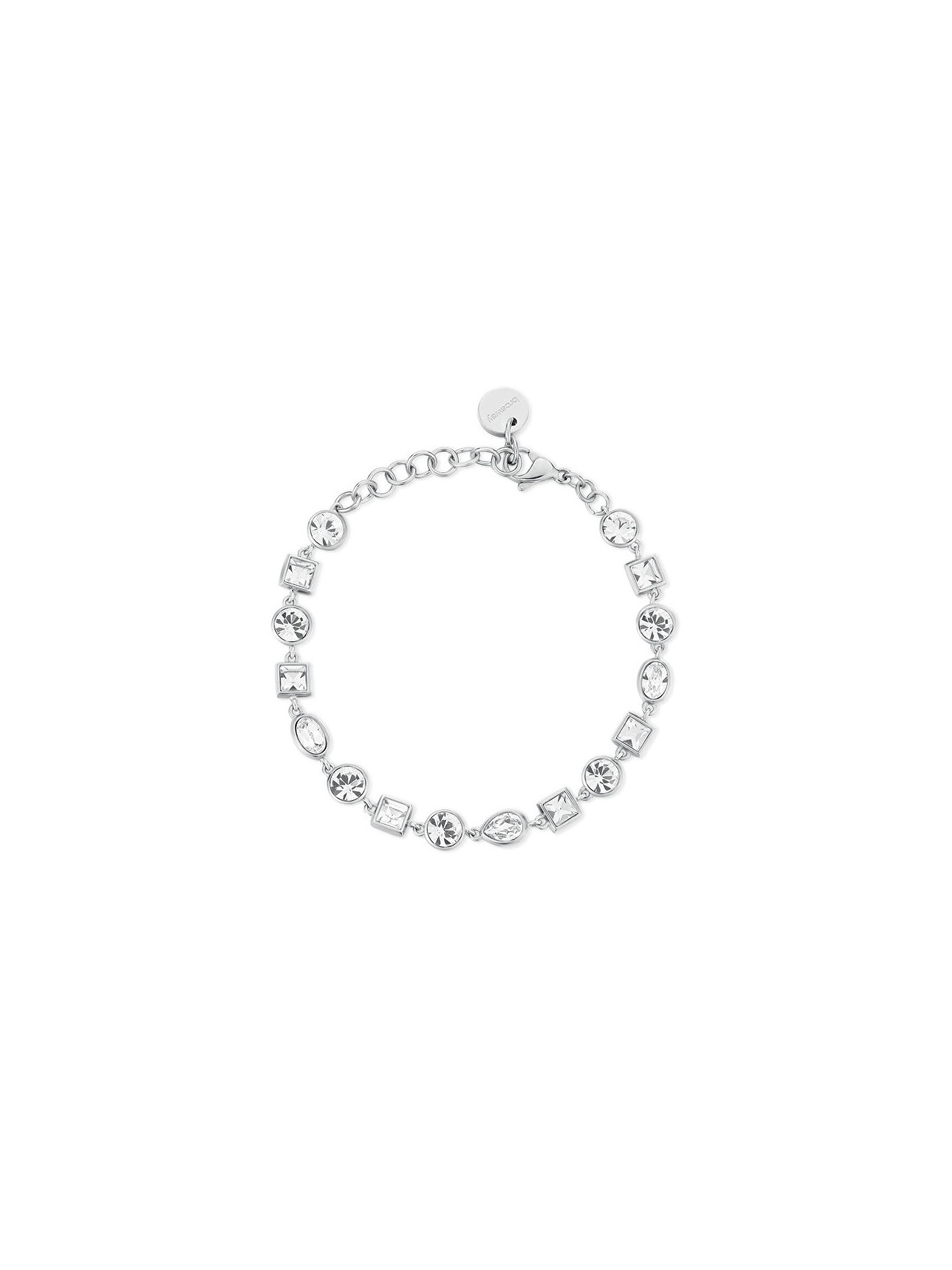 Brosway Bracciale di lusso in acciaio con cristalli trasparenti Symphonia BYM168 donna