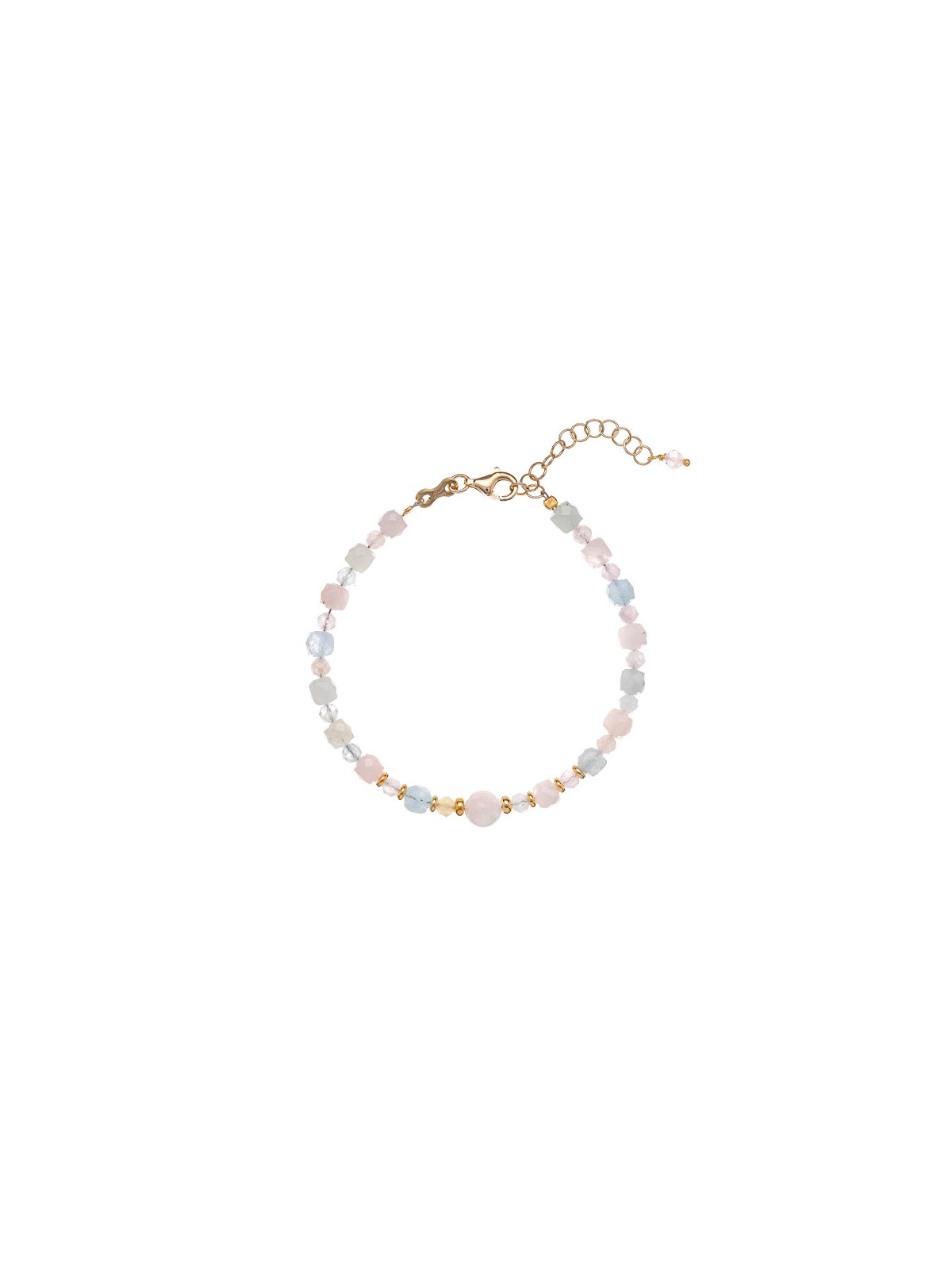 Alisia Bracciale giocoso con perline di morganite AL3769-Oro donna