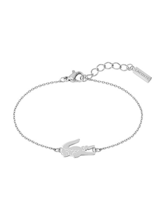 Lacoste Elegante bracciale in acciaio da donna modello coccodrillo 2040046 donna