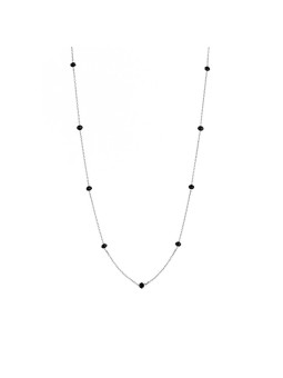 Alisia Bellissima collana in argento con cristalli neri AL880-Argento-Nero donna