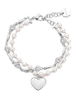 Brosway Affascinante bracciale doppio con cristalli e perle di conchiglia Chakra BHKB213 donna