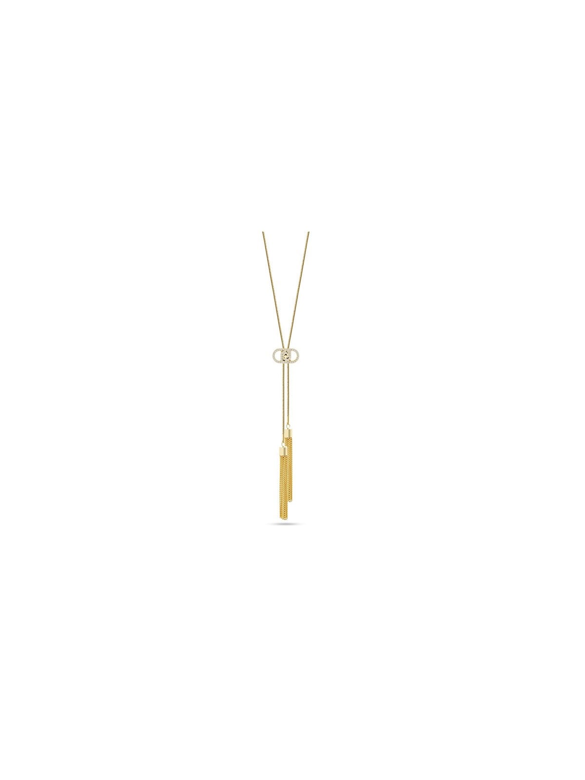 Liu Jo Elegante collana lunga in acciaio placcato oro Fashion LJ2647 donna