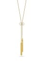 Liu Jo Elegante collana lunga in acciaio placcato oro Fashion LJ2647 donna