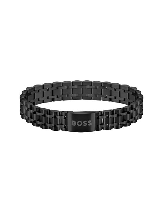 Hugo Boss Elegante bracciale nero da uomo Owan 1580646 uomo