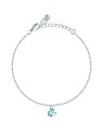 La Petite Story Delicato bracciale in argento con cuore azzurro chiaro Silver LPS05AWV55 donna