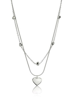 Emily Westwood Incantevole collana doppia in acciaio Malani EWN24003S donna
