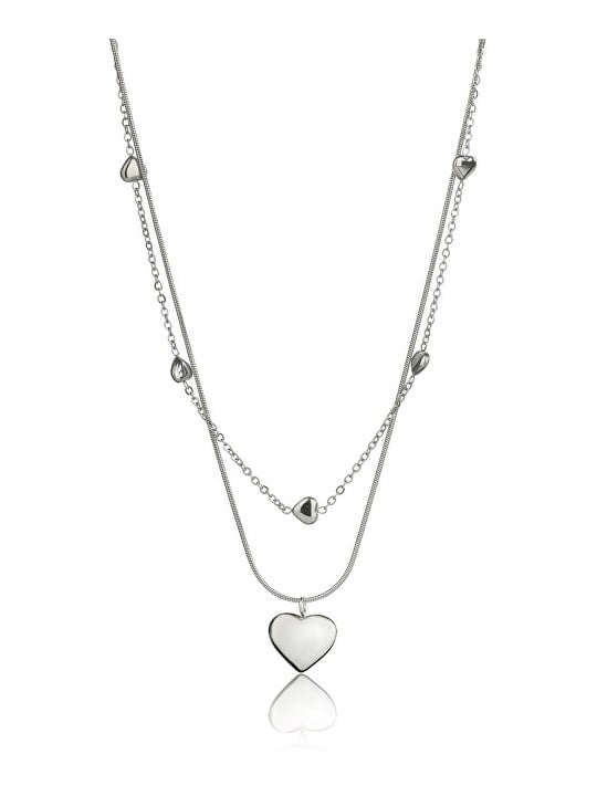 Emily Westwood Incantevole collana doppia in acciaio Malani EWN24003S donna