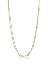 Emily Westwood Collana doppia in acciaio placcato oro Allie EWN24013G donna