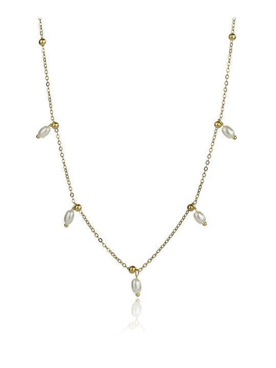 Emily Westwood Collana da donna Shiloh placcata oro con perle sintetiche EWN24015G donna