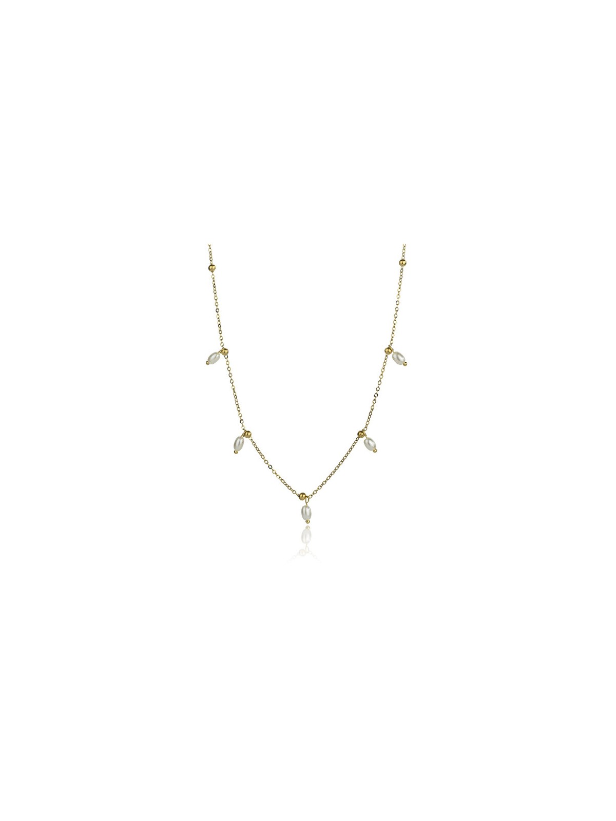 Emily Westwood Collana da donna Shiloh placcata oro con perle sintetiche EWN24015G donna