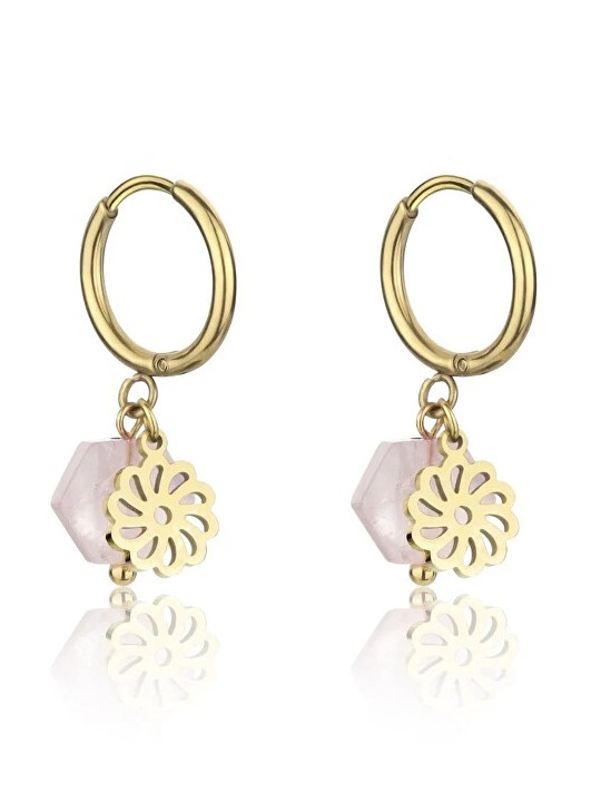 Emily Westwood Eleganti orecchini a cerchio con cristalli Khloe EWE23062G donna