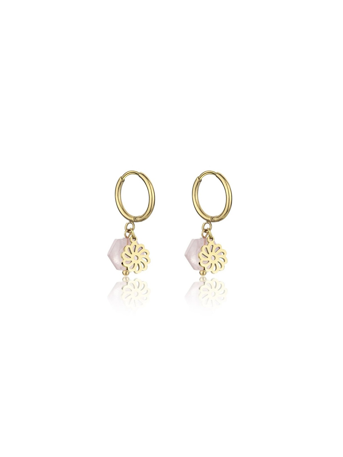 Emily Westwood Eleganti orecchini a cerchio con cristalli Khloe EWE23062G donna