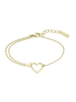 Lacoste Bracciale da donna a forma di cuore placcato oro Volte 2040016 donna