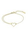 Lacoste Bracciale da donna a forma di cuore placcato oro Volte 2040016 donna