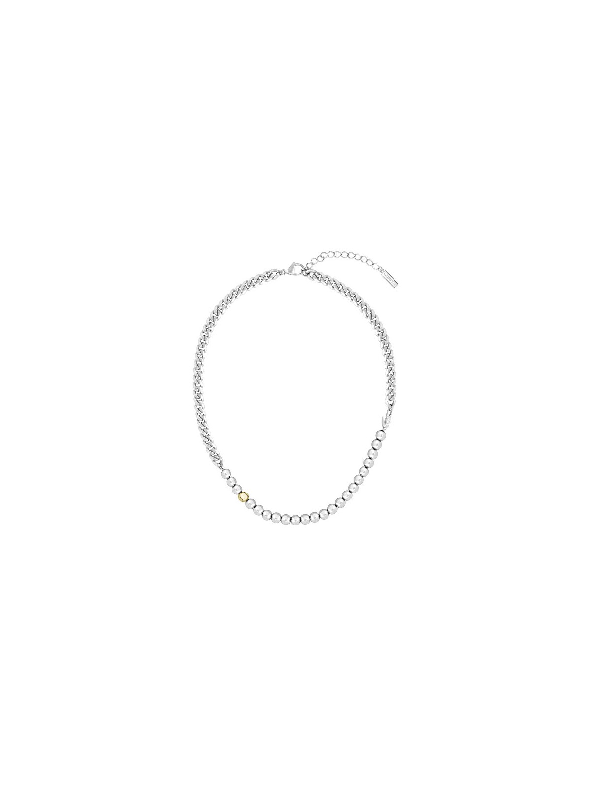 Lacoste Elegante collana in acciaio Orbe 2040335 uomo
