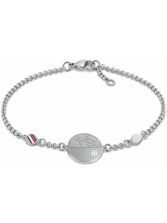 Tommy Hilfiger Bracciale in acciaio senza tempo con decorazione 2780460 donna