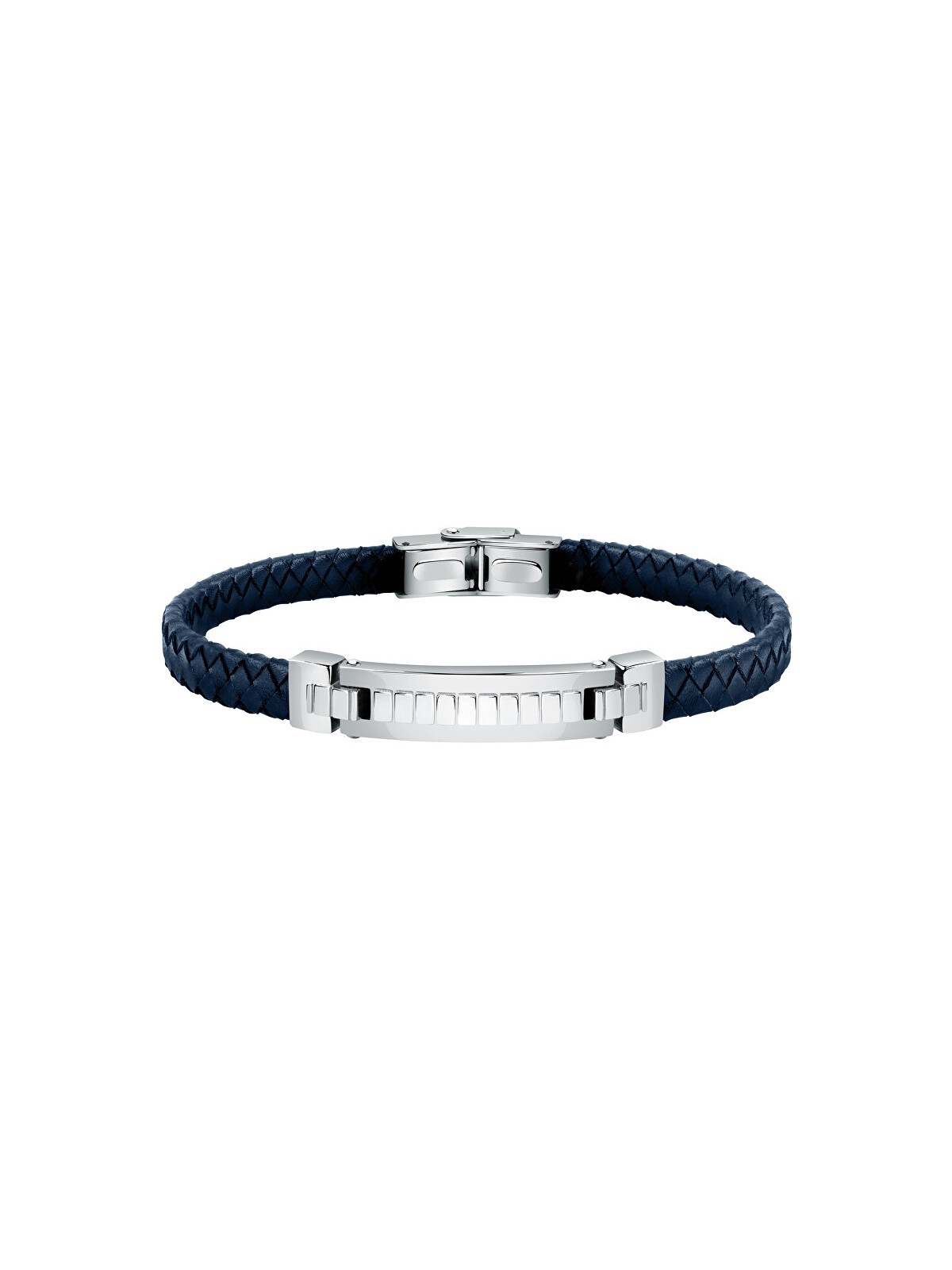 Morellato Elegante bracciale in pelle con decorazioni in acciaio Moody SQH33 uomo