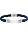 Morellato Elegante bracciale in pelle con decorazioni in acciaio Moody SQH33 uomo