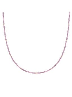 Sparkling Collana con perline di quarzo viola NLK04G-G59 donna
