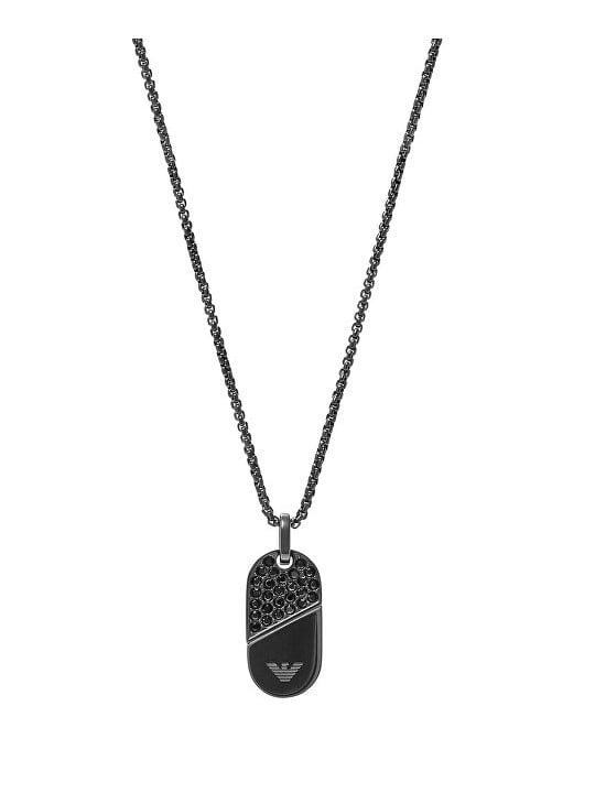 Emporio Armani Collana da uomo unica con cristalli per coppie EGS3138001 uomo