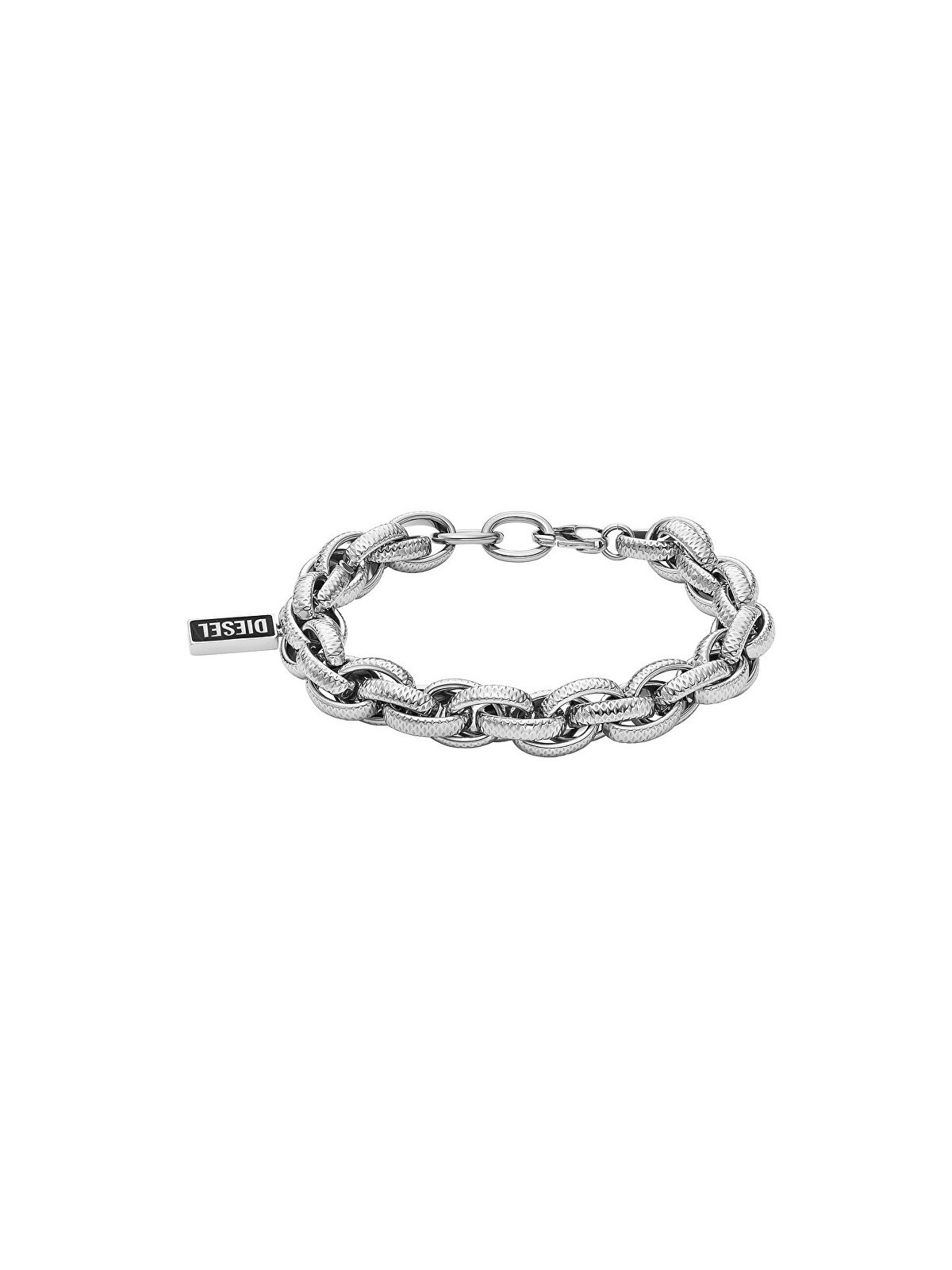 Diesel Bracciale in acciaio massiccio DX1514040 unisex