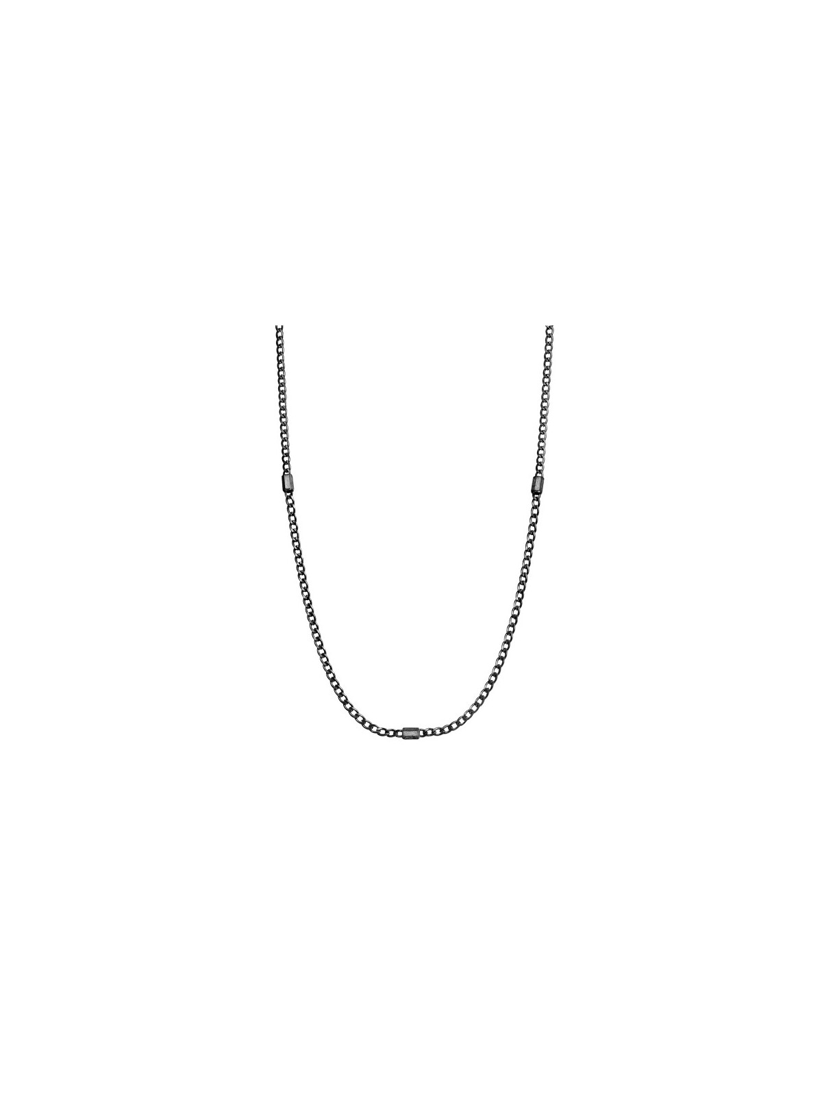 Brosway Elegante collana da uomo in acciaio nero Ink BIK05 uomo