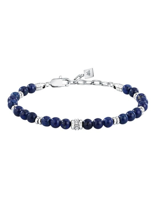 Morellato Bracciale da uomo con perline e pietre di lapislazzuli S1747 uomo