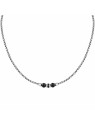 Morellato Collana in acciaio con pietre occhio di tigre S1744 uomo