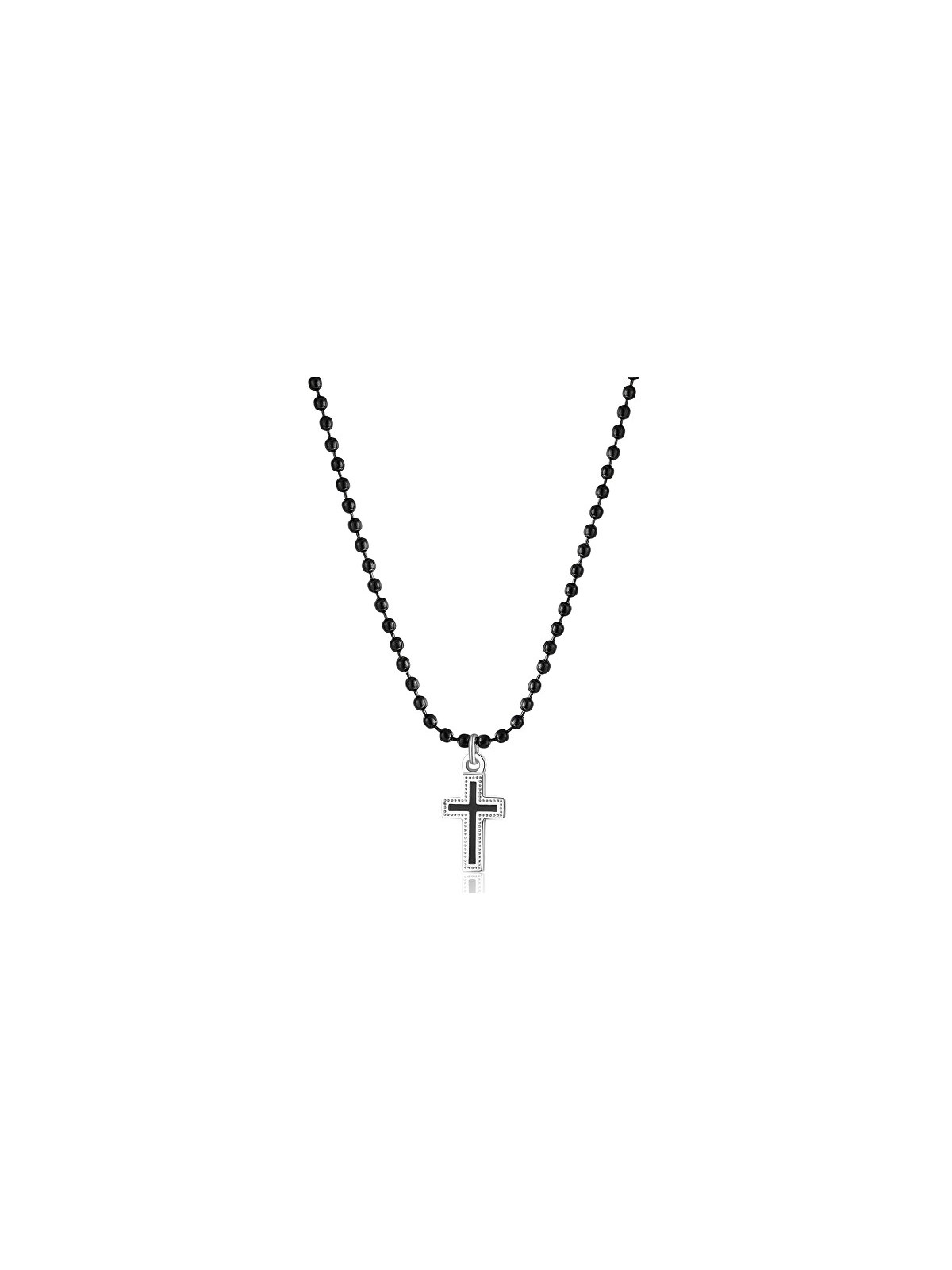 S'Agapõ Collana da uomo con croce e perline Charisma SHS02 uomo