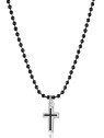 S'Agapõ Collana da uomo con croce e perline Charisma SHS02 uomo