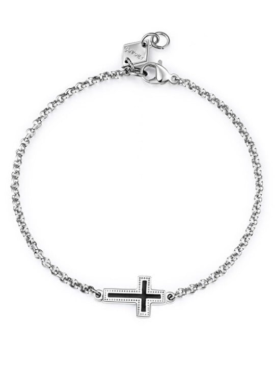S'Agapõ Bracciale da uomo senza tempo Cross Charisma SHS11 uomo
