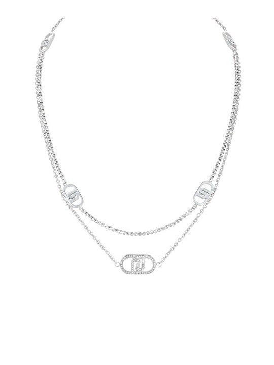 Liu Jo Collana alla moda in acciaio con cristalli LJ2902 donna