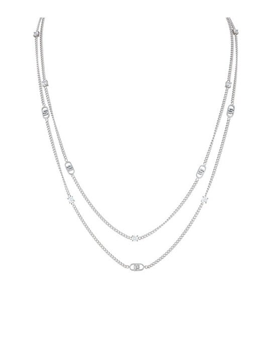 Liu Jo Elegante collana in acciaio con cristalli LJ2900 donna