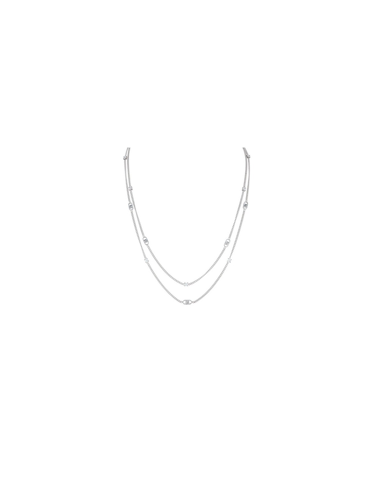 Liu Jo Elegante collana in acciaio con cristalli LJ2900 donna