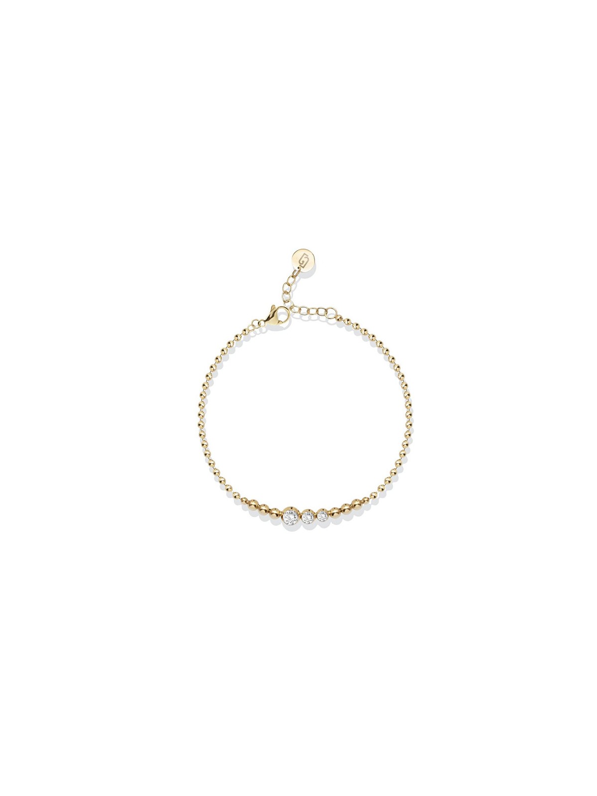 Liu Jo Bracciale a sfere placcato oro con cristalli LJ2830 donna