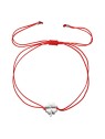 Evolution Group Braccialetto Kabbalah rosso con quadrifoglio 13047.3 rosso donna