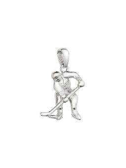 Evolution Group Ciondolo in argento raffigurante un giocatore di hockey, codice 64016. bambino