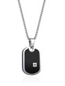 Diverse Collana da uomo in acciaio con distintivo militare N1000517 uomo