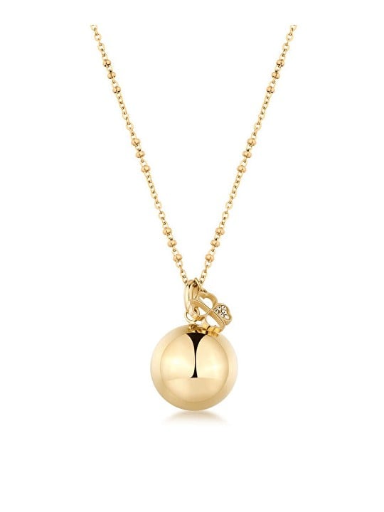 Brosway Collana lunga placcata in oro con campanellino Quadrifoglio Chakra BHKN155 donna