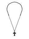 Police Collana in acciaio nero Cross Extreme Rebel PEAGN0004906 uomo