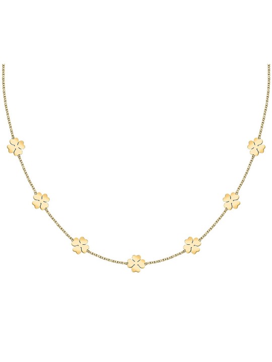 La Petite Story Collana da donna placcata in oro con quadrifogli dell'amicizia LPS10ARR109 donna