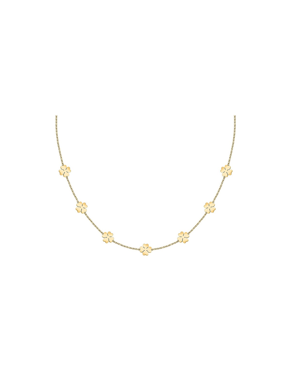 La Petite Story Collana da donna placcata in oro con quadrifogli dell'amicizia LPS10ARR109 donna