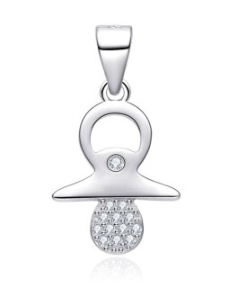 MOISS Ciondolo in argento a forma di ciuccio con zirconi P0000792 donna