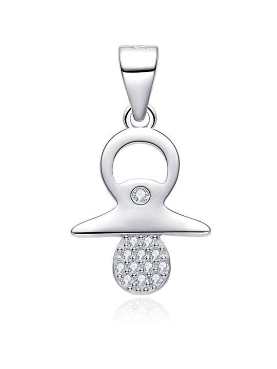 MOISS Ciondolo in argento a forma di ciuccio con zirconi P0000792 donna