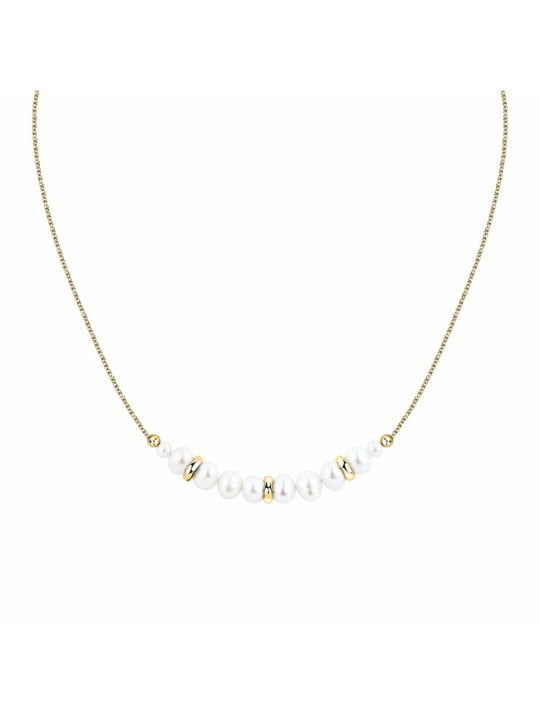 Morellato Bellissima collana placcata oro con perle d'acqua dolce Perla SXU43 donna