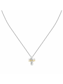 Morellato Collana in argento riciclato con diamanti Cross Diamonds SAYE02 uomo
