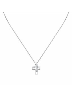 Morellato Collana in argento con zirconi cubici Cross Tennis SATT21 uomo