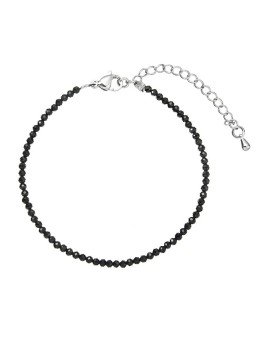Evolution Group Bracciale con perline e spinello nero 43055.3 spinello nero donna
