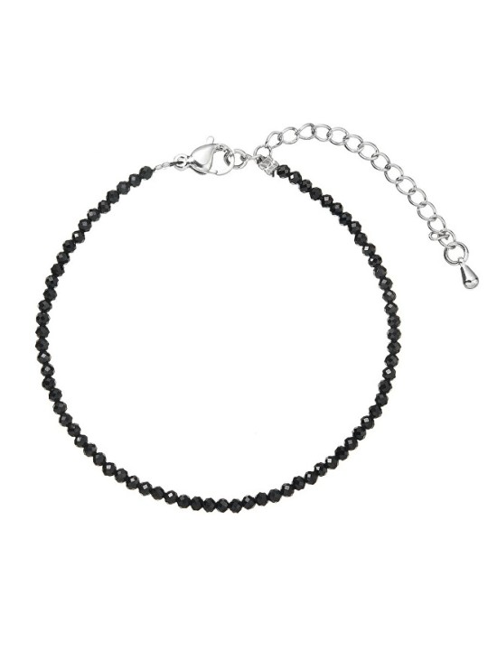 Evolution Group Bracciale con perline e spinello nero 43055.3 spinello nero donna
